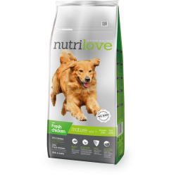 NUTRILOVE MATURE +7 CHICKEN 12kg + GRATIS